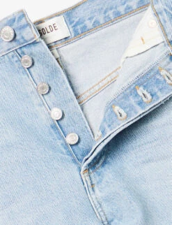 AGOLDE Dee High-rise Organic-denim Shorts -Whistles Shop R04148483 HAZARDLIGHTVINTIND ALT06