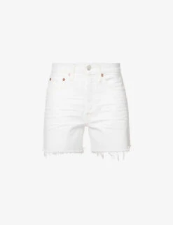 AGOLDE Parker High-rise Organic-denim Shorts