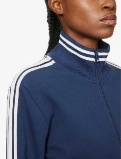 Hamilton Margot Striped Organic Cotton-blend Jacket -Whistles Shop R04148916 NAVY ALT04