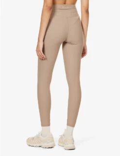 Peached High-rise Stretch-recycled Polyamide Leggings -Whistles Shop R04148920 BROWN ALT03
