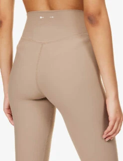 Peached High-rise Stretch-recycled Polyamide Leggings -Whistles Shop R04148920 BROWN ALT04