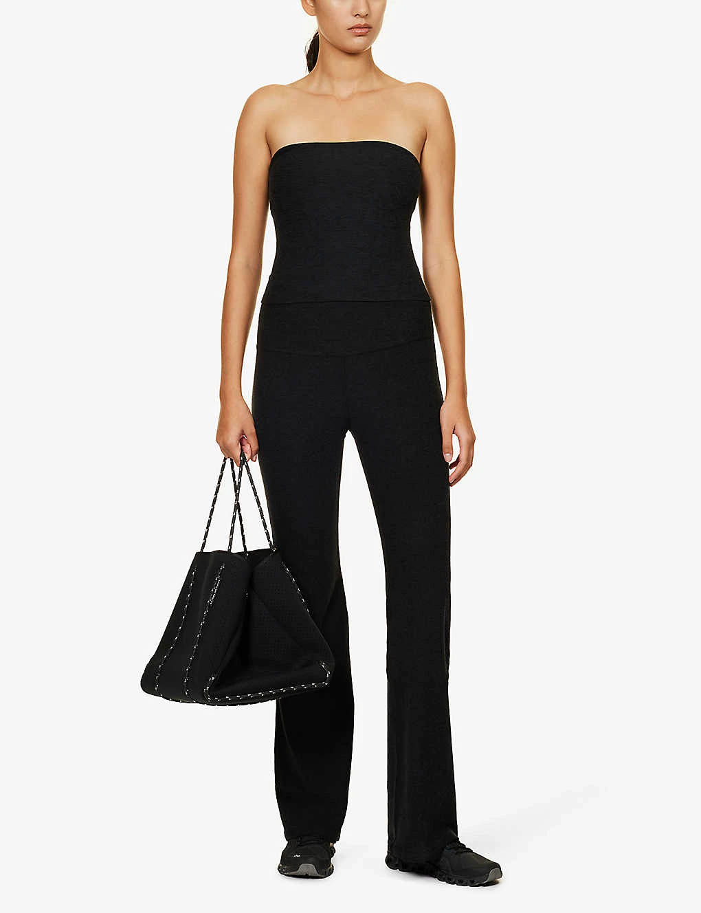 Beyond Yoga Spacedye Wrap-over Flared-leg High-rise Stretch-woven Leggings 2 Beyond Yoga Spacedye Wrap-over Flared-leg High-rise Stretch-woven Leggings - Image 2