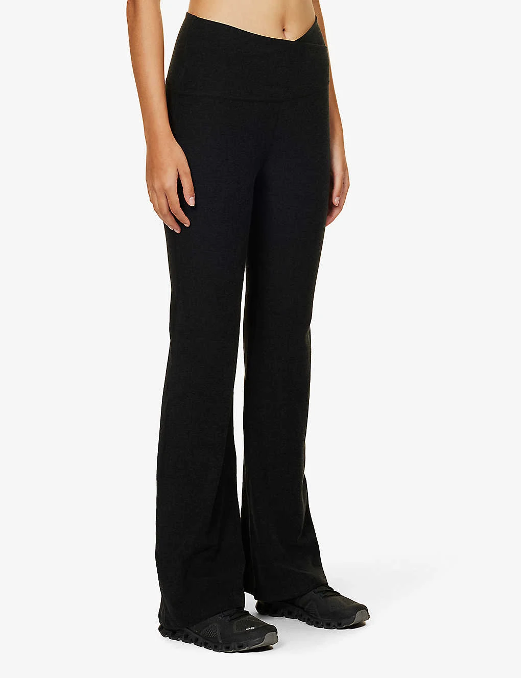 Beyond Yoga Spacedye Wrap-over Flared-leg High-rise Stretch-woven Leggings 3 Beyond Yoga Spacedye Wrap-over Flared-leg High-rise Stretch-woven Leggings - Image 3