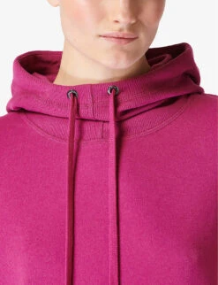 Sweaty Betty Escape Relaxed-fit Stretch Cotton-blend Fleece Hoody -Whistles Shop R04150363 PHLOXPINK ALT04