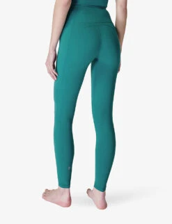 Sweaty Betty Super Soft Flow Ribbed Stretch-woven Yoga Leggings -Whistles Shop R04150379 AGATEBLUE ALT03