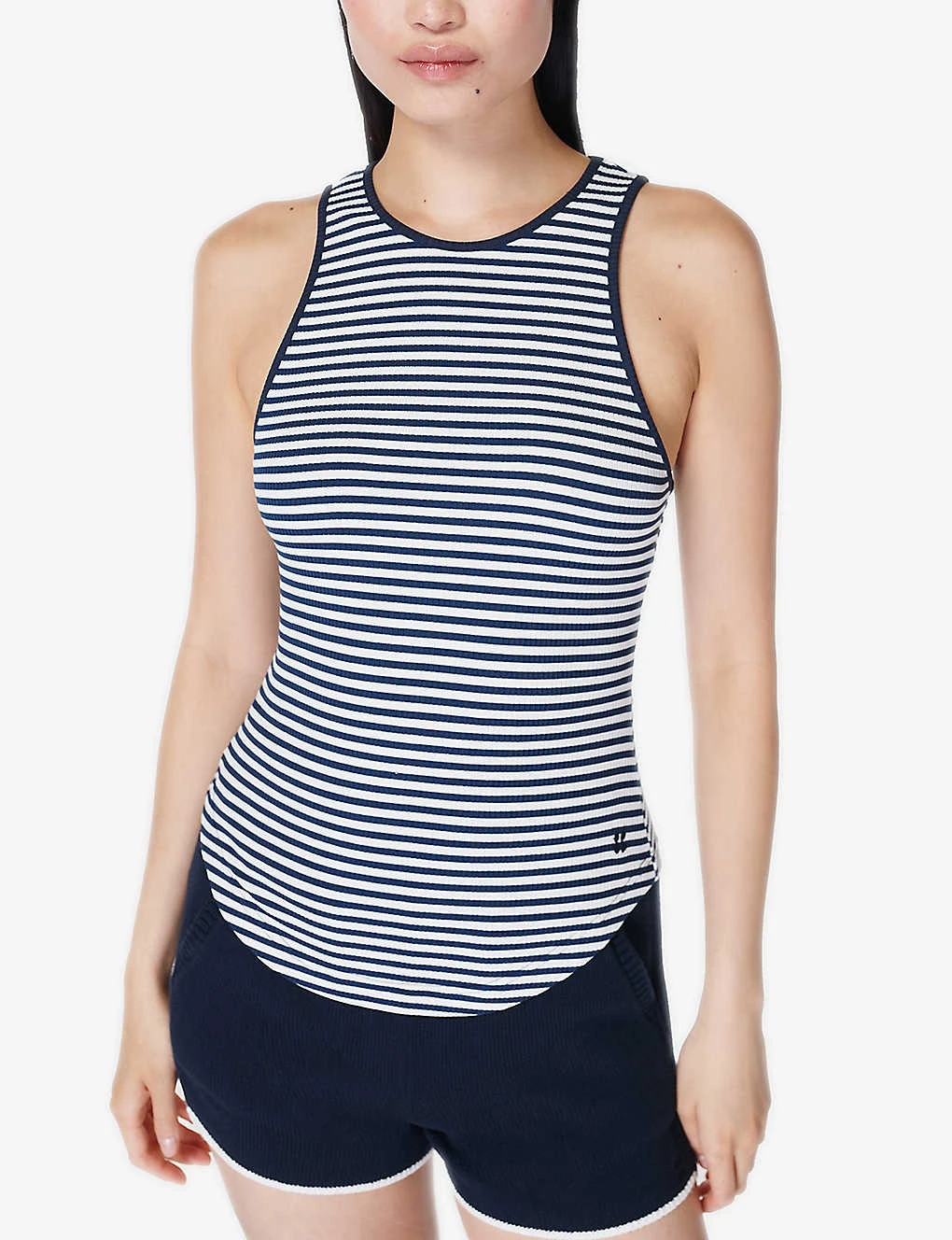Sweaty Betty Harper Striped Rib Stretch-modal Top 3 Sweaty Betty Harper Striped Rib Stretch-modal Top - Image 3