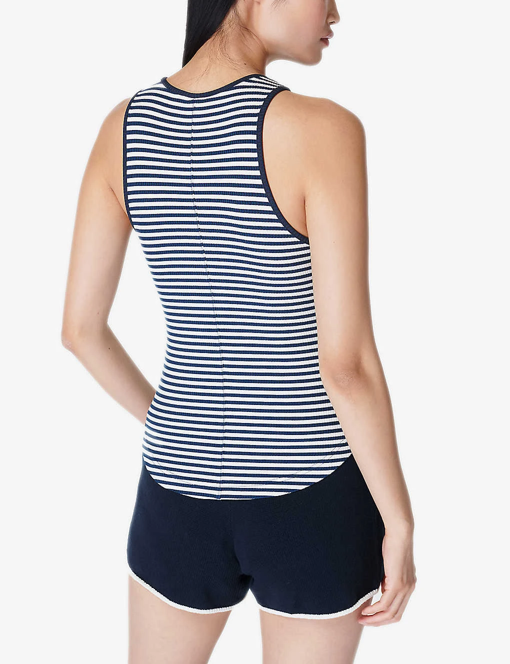 Sweaty Betty Harper Striped Rib Stretch-modal Top 4 Sweaty Betty Harper Striped Rib Stretch-modal Top - Image 4