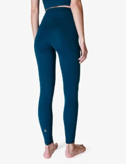 Sweaty Betty All Day Wrap-waist High-rise 7/8 Stretch-jersey Leggings -Whistles Shop R04150396 COLOSSALBLUE ALT03