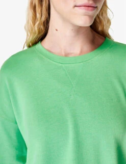 Sweaty Betty After Class Longline Organic Cotton-blend Sweatshirt -Whistles Shop R04150413 RADIATEGREEN ALT04