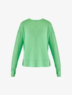 Sweaty Betty After Class Longline Organic Cotton-blend Sweatshirt
