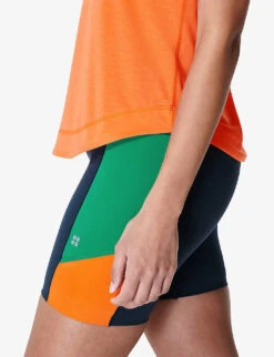 Sweaty Betty Breathe Easy Run Racer-back Recycled-polyester Tank Top -Whistles Shop R04150442 ORANGE ALT04