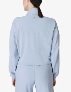 Sweaty Betty Explorer Half Zip-fastened Stretch-nylon Jacket -Whistles Shop R04150499 ALUMINIUMBLUE ALT03