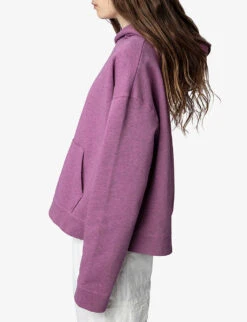 Zadig & Voltaire Mona Lion Photo-print Cotton-blend Hoody 7 Zadig & Voltaire Mona Lion Photo-print Cotton-blend Hoody -Whistles Shop R04151989 TULIPE ALT02