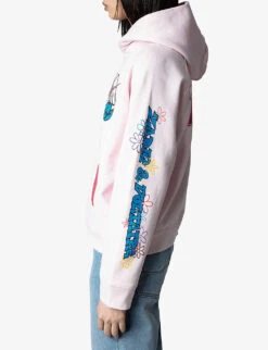 Zadig & Voltaire Georgy Coro Cho-pattern Cotton Hoodie -Whistles Shop R04151996 PARME ALT02