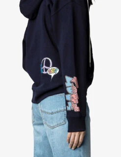 Zadig & Voltaire Spencer Core Cho-pattern Organic-cotton Hoodie -Whistles Shop R04151997 ENCRE ALT04