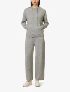 THEORY Relaxed-fit Drawstring-hood Wool And Cashmere-blend Hoody -Whistles Shop R04152416 HUSKY ALT01