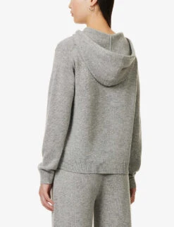 THEORY Relaxed-fit Drawstring-hood Wool And Cashmere-blend Hoody -Whistles Shop R04152416 HUSKY ALT03