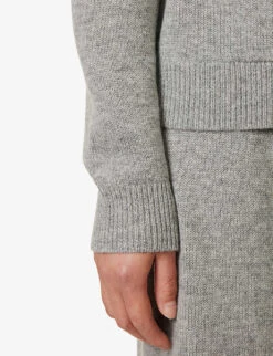 THEORY Relaxed-fit Drawstring-hood Wool And Cashmere-blend Hoody -Whistles Shop R04152416 HUSKY ALT04