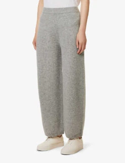 THEORY Elasticated-waist Relaxed-fit Wool And Cashmere-blend Trousers -Whistles Shop R04152417 HUSKY ALT02