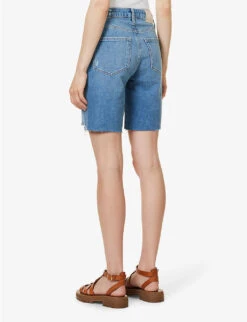 Paige Sammy Mid-rise Stretch-denim Shorts 9 Paige Sammy Mid-rise Stretch-denim Shorts -Whistles Shop R04153170 CALISTADISTRESSED ALT03