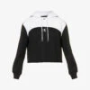 Calvin Klein Colour-blocked Contrast-panel Woven Hoody