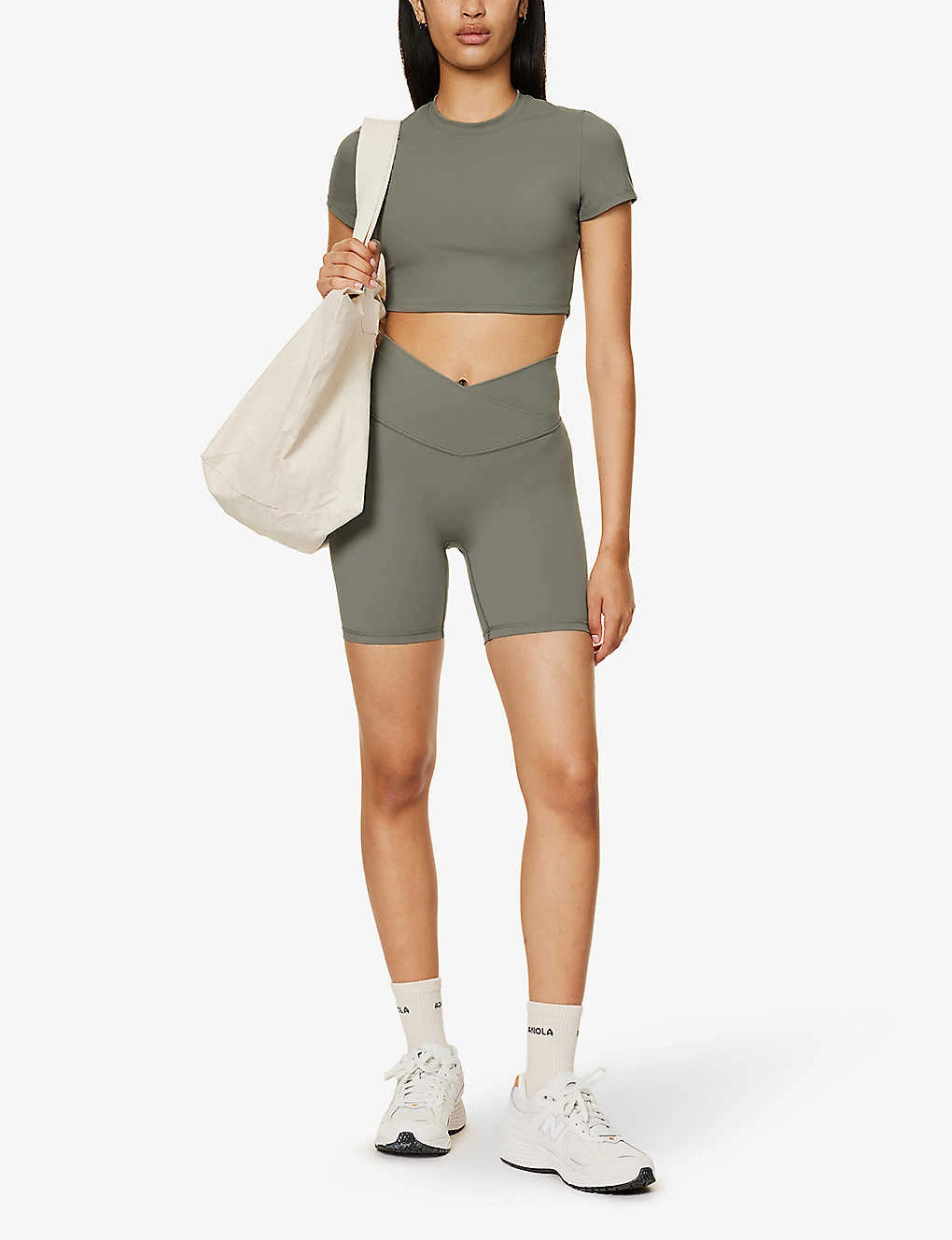 Ultimate Wrap-over High-rise Stretch-woven Shorts 2 Ultimate Wrap-over High-rise Stretch-woven Shorts - Image 2