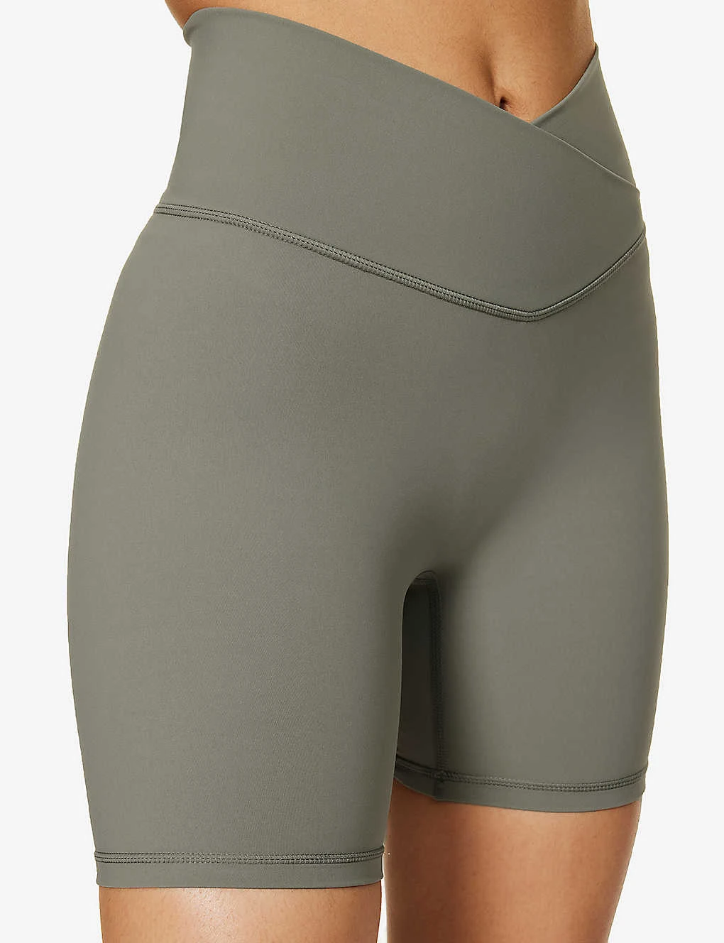 Ultimate Wrap-over High-rise Stretch-woven Shorts 5 Ultimate Wrap-over High-rise Stretch-woven Shorts - Image 5