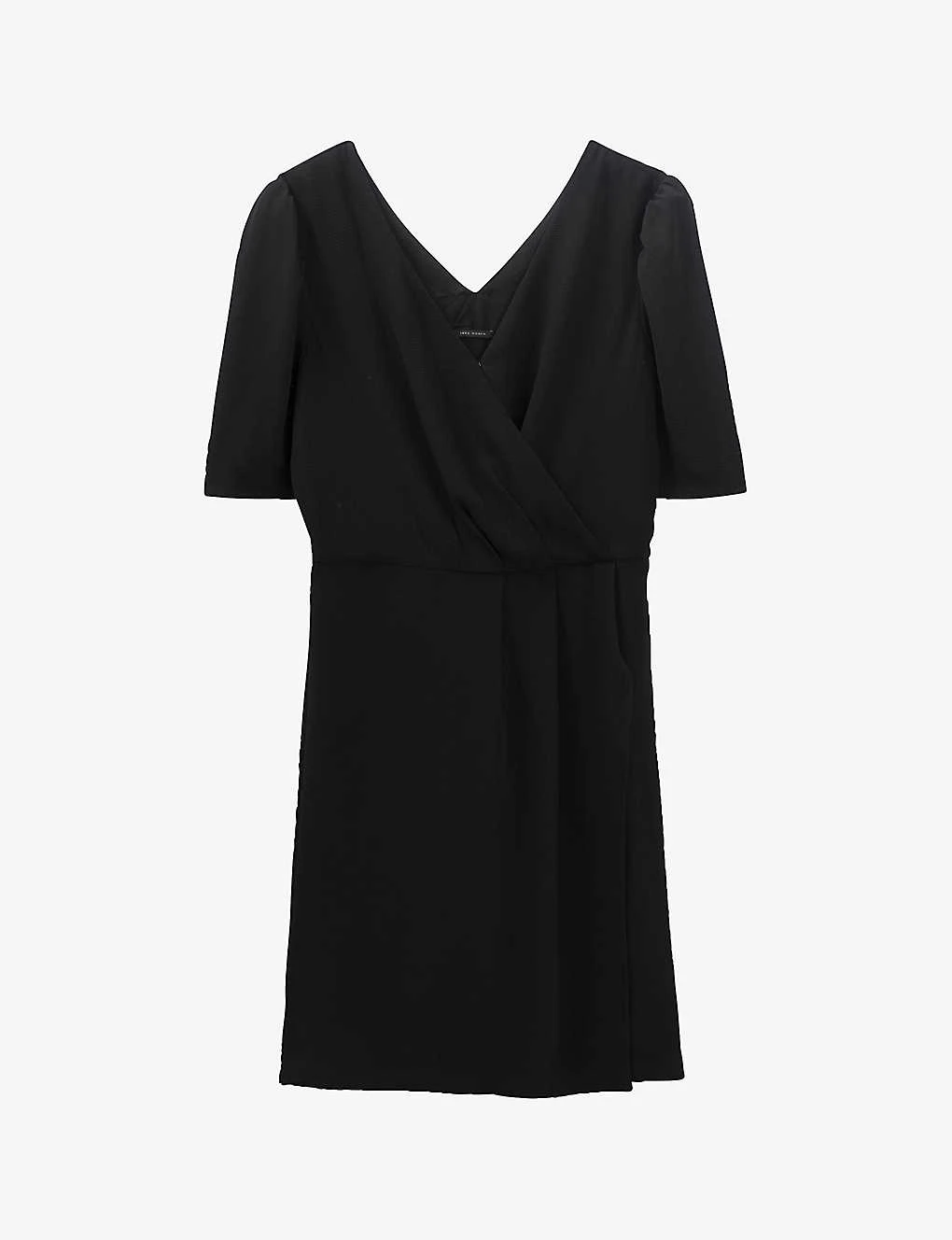 Ikks V-neck Wrap-over Woven Mini Dress 1 Ikks V-neck Wrap-over Woven Mini Dress