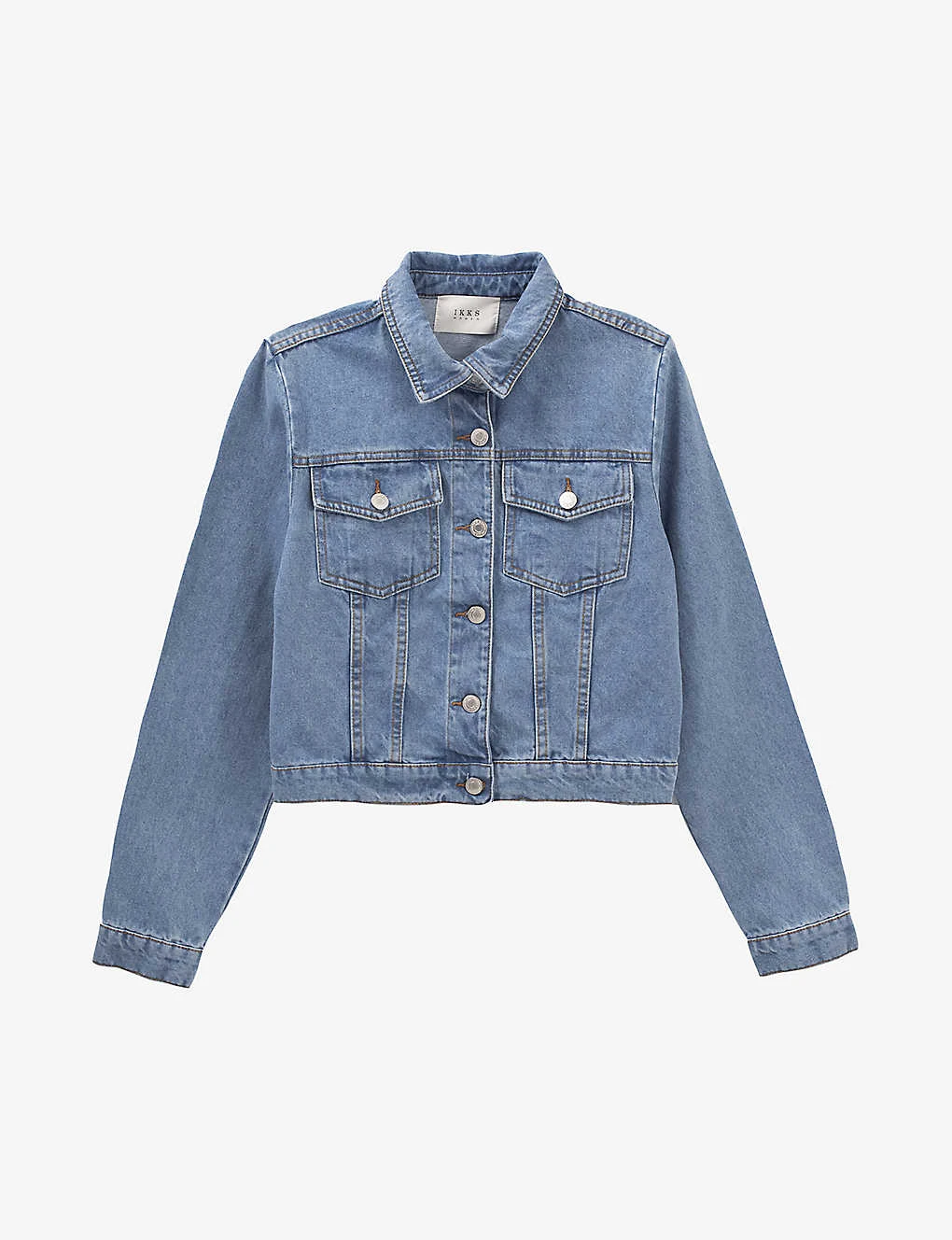 Ikks Patch-pocket Straight-fit Denim Jacket 1 Ikks Patch-pocket Straight-fit Denim Jacket