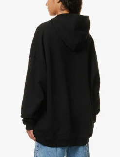 Unicorn Graphic-print Relaxed-fit Cotton-jersey Hoody 8 Unicorn Graphic-print Relaxed-fit Cotton-jersey Hoody -Whistles Shop R04158077 BLACK ALT03