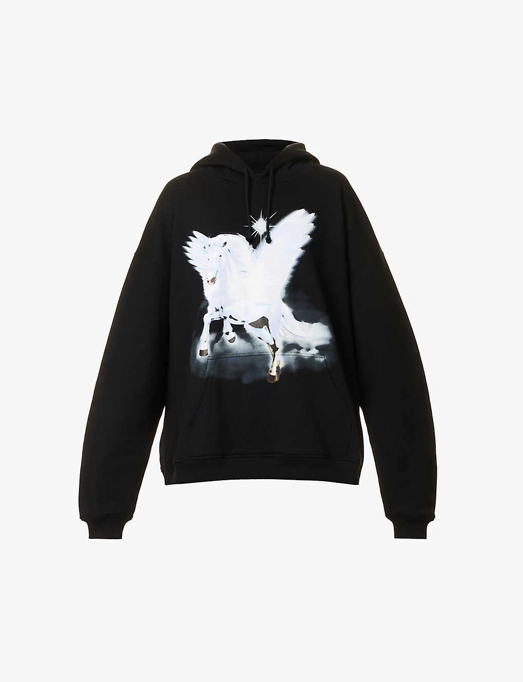 Unicorn Graphic-print Relaxed-fit Cotton-jersey Hoody 1 Unicorn Graphic-print Relaxed-fit Cotton-jersey Hoody