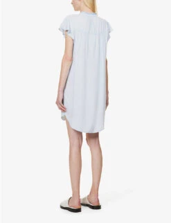 RAILS Kat Flutter-sleeve Woven Mini Dress 9 RAILS Kat Flutter-sleeve Woven Mini Dress -Whistles Shop R04158664 LIGHTVINTAGE ALT03