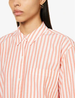 RAILS Arlo Striped Regular-fit Cotton-blend Shirt -Whistles Shop R04158667 LESISTRIPE ALT04