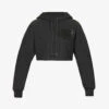 Loewe Anagram-embossed Cropped Cotton Hoody