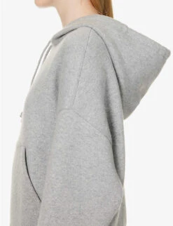 Bottega Veneta Kangaroo-pocket Cashmere-blend Hoody -Whistles Shop R04159960 LIGHTGREYMELANGE ALT04