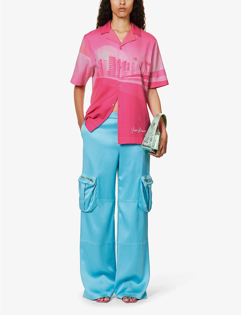 The Rose Tint Shirt Graphic-print Regular-fit Cotton And Linen-blend Shirt 2 The Rose Tint Shirt Graphic-print Regular-fit Cotton And Linen-blend Shirt - Image 2