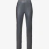Max Mara Slim-fit Mid-rise Faux-leather Trousers