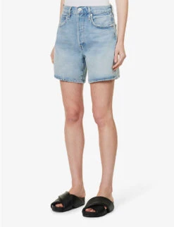 CITIZENS OF HUMANITY Marlow Relaxed-fit Organic-cotton Denim Shorts -Whistles Shop R04164581 LIBERTINEORGANIC ALT02