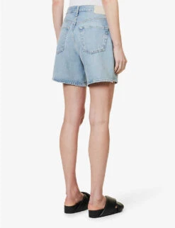 CITIZENS OF HUMANITY Marlow Relaxed-fit Organic-cotton Denim Shorts -Whistles Shop R04164581 LIBERTINEORGANIC ALT03