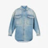 Palm Angels Paris Cargo Oversized Denim Shirt