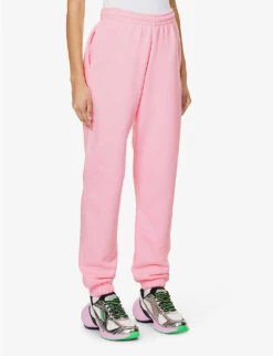 Branded Drawstring-waist Organic-cotton Jogging Bottoms -Whistles Shop R04166487 ALMONDBLOSSOM ALT02