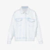 GOOD AMERICAN Oversized Faded-wash Stretch-recycled Denim Jacket