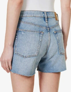 Rag & Bone Cut-off High-rise Denim Shorts -Whistles Shop R04166666 PRIM ALT05