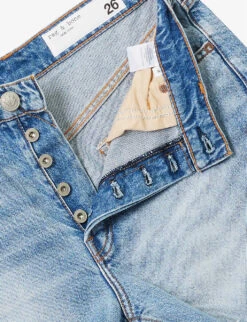 Rag & Bone Cut-off High-rise Denim Shorts -Whistles Shop R04166666 PRIM ALT06