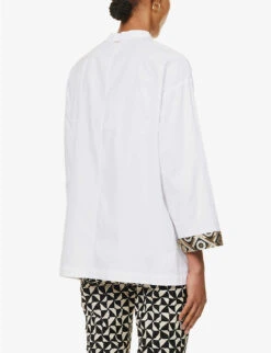 Tenerife Relaxed-fit Cotton Shirt -Whistles Shop R04167349 WHITE ALT03