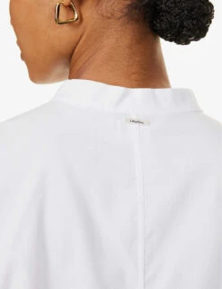 Tenerife Relaxed-fit Cotton Shirt -Whistles Shop R04167349 WHITE ALT05