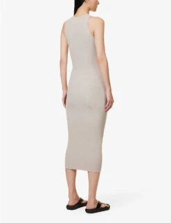 Grace Slim-fit Knitted Midi Dress -Whistles Shop R04167924 OATMEAL ALT03