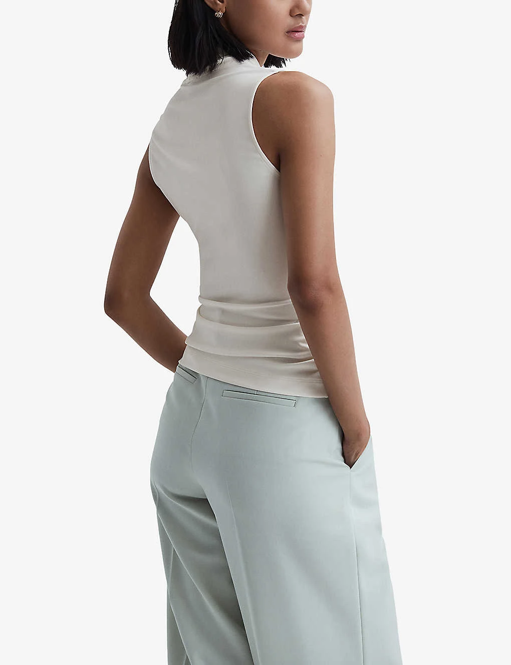 Reiss Eli Stretch-woven Wrap Top 4 Reiss Eli Stretch-woven Wrap Top - Image 4