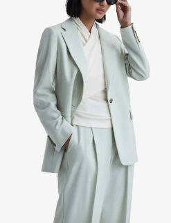 Reiss Eli Stretch-woven Wrap Top 9 Reiss Eli Stretch-woven Wrap Top -Whistles Shop R04169178 CREAM ALT04