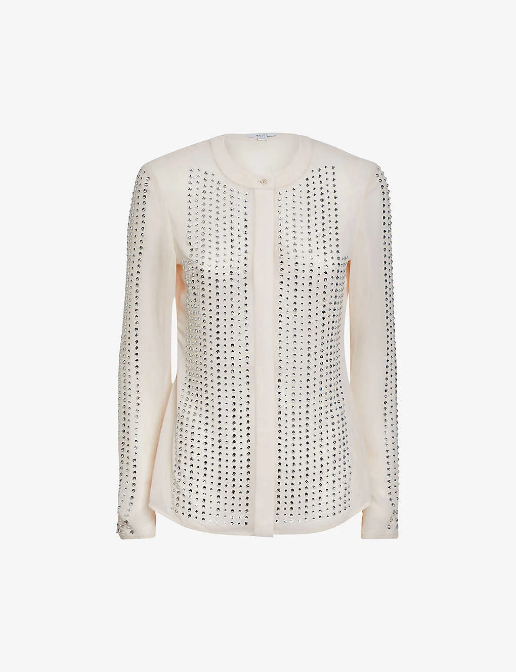 Reiss Robyn Rhinestone-embellished Woven Blouse 1 Reiss Robyn Rhinestone-embellished Woven Blouse